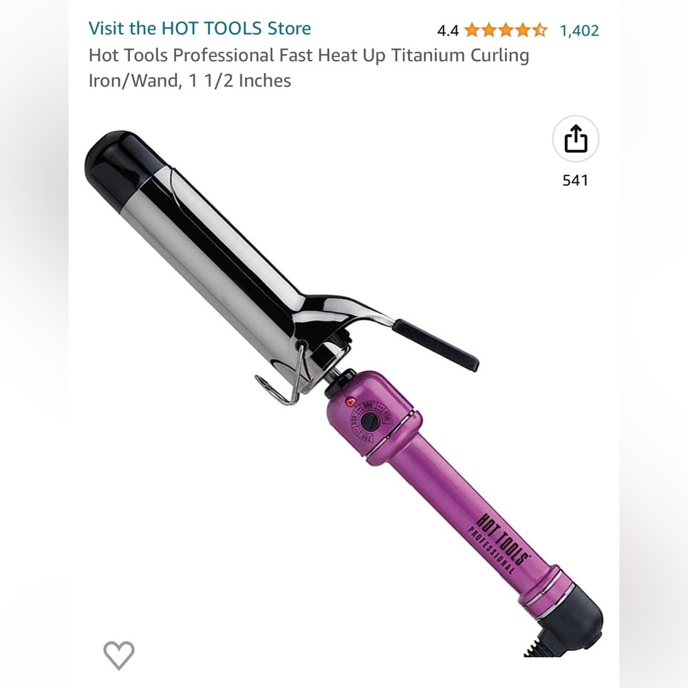 Hot Tools Pink 1.5 inch Curling Iron